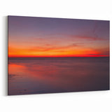 Cape Cod Scenic Wall Decor - Fiery Sunset Coastal Canvas Print