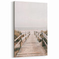 Coastal Wall Art: Beach Boardwalk View - Tranquil Seaside Nautical Print