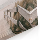 Coastal Wall Art: Beach Boardwalk View - Tranquil Seaside Nautical Print