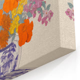 Electric Floral Canvas Art: Colorful Bouquet with Vibrant Floral Patterns