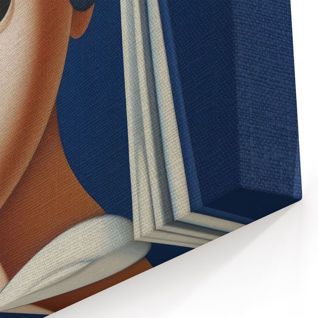 Modern Electric Portrait Art: Abstract Take on Classic Masterpiece Canvas