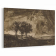 Dark Decor Style - Gothic Stormy Landscape Canvas for Gothic Wall Art