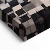 Modern Cubist Portrait Art: Abstract Electric Design on Canvas Print