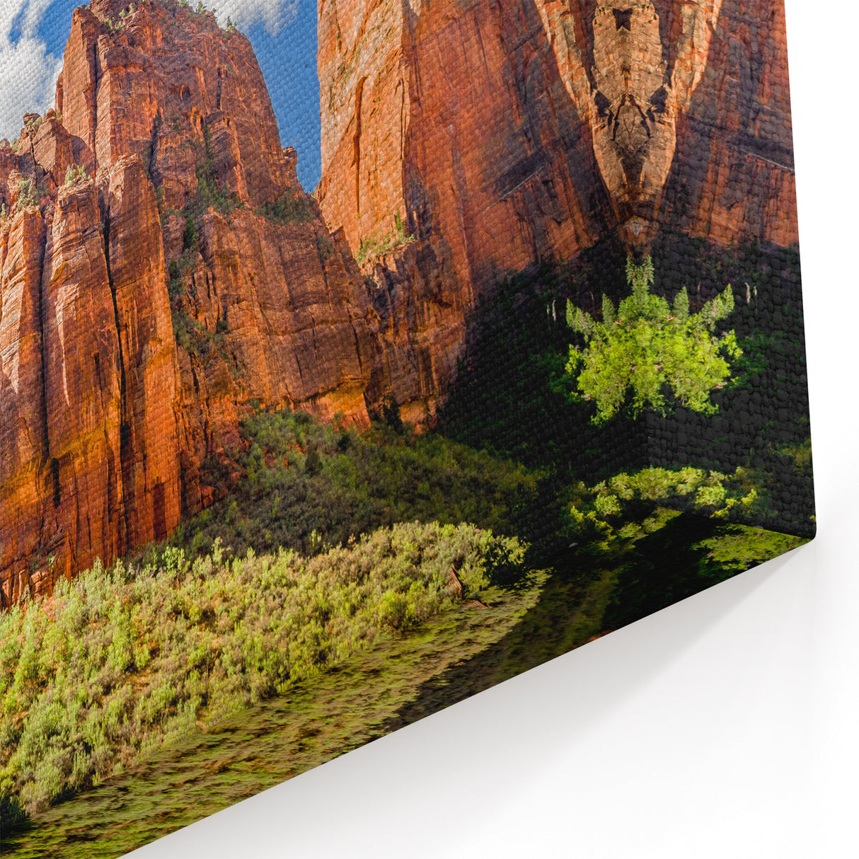Zion Landscape Prints – Majestic Red Cliffs Utah Scenic Art