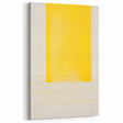 Abstract Yellow Electric Art: Minimalist Geometric Canvas for Modern Decor