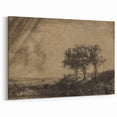 Medieval Gothic Canvas - Dramatic Landscape Art for Gothic Wall Decor