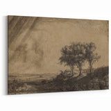 Medieval Gothic Canvas - Dramatic Landscape Art for Gothic Wall Decor