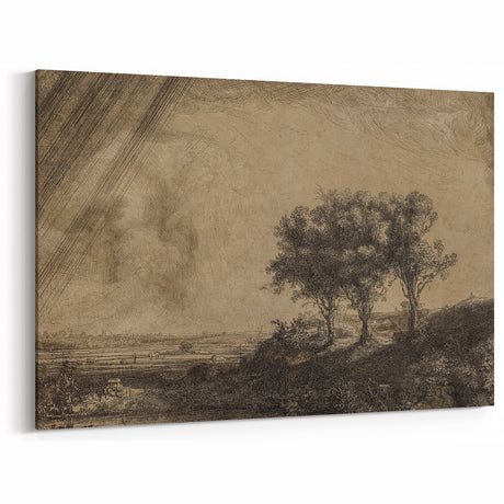 Medieval Gothic Canvas - Dramatic Landscape Art for Gothic Wall Decor