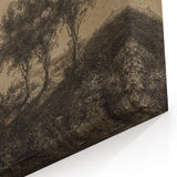 Medieval Gothic Canvas - Dramatic Landscape Art for Gothic Wall Decor
