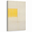 Minimalist Yellow Electric Canvas Art: Abstract Geometric Wall Print