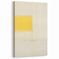 Minimalist Yellow Electric Canvas Art: Abstract Geometric Wall Print