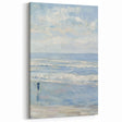 Coastal Wall Art: Serene Beach Scene - Ocean Waves and Sky Painting
