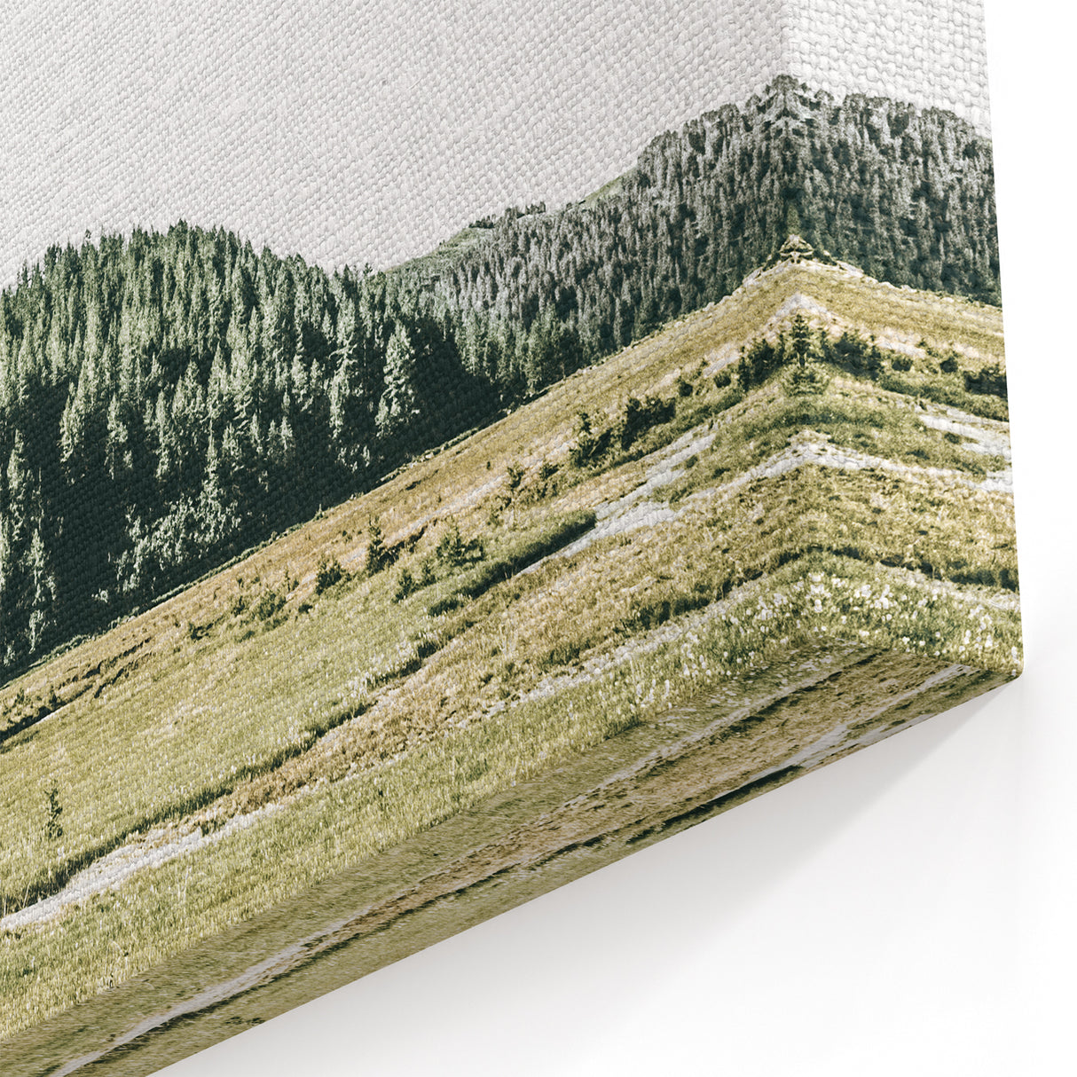 Mountain Valley Wall Art – Rustic Farmhouse Nature-Inspired Decor Print