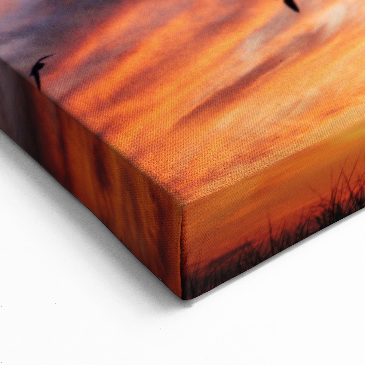 Nantucket Scenery Art – Sunset Sky with Birds Canvas Prints & Wall Decor