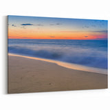 Nantucket Beach Prints – Tranquil Ocean Waves Sunset Coastal Canvas Art
