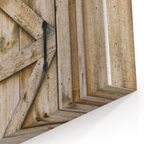 Rustic Farmhouse Wall Art - Vintage Wooden Barn Door Print
