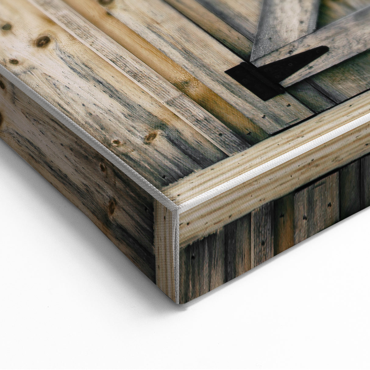 Rustic Farmhouse Wall Art - Vintage Wooden Barn Door Print