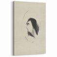Medieval Gothic Portrait Sketch - Mysterious Figure - Gothic Wall Art