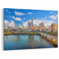 Vibrant Austin Wall Art - Texas Skyline and River Austin Cityscape Art