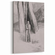 Shadowy Gothic Figure in the Forest - Vintage Gothic Wall Art Print