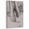 Shadowy Gothic Figure in the Forest - Vintage Gothic Wall Art Print