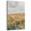 Farmhouse Wall Art - Tranquil Open Field with Soft Clouds Print