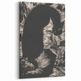 Black Cat Silhouette Print - Mysterious Gothic Wall Art Decor