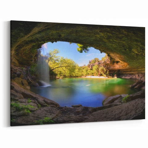Austin Wall Art - Hamilton Pool Waterfall Austin Nature Landscape Art