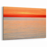 Nantucket Coastal Art – Tranquil Sunset Over Calm Ocean Canvas Prints