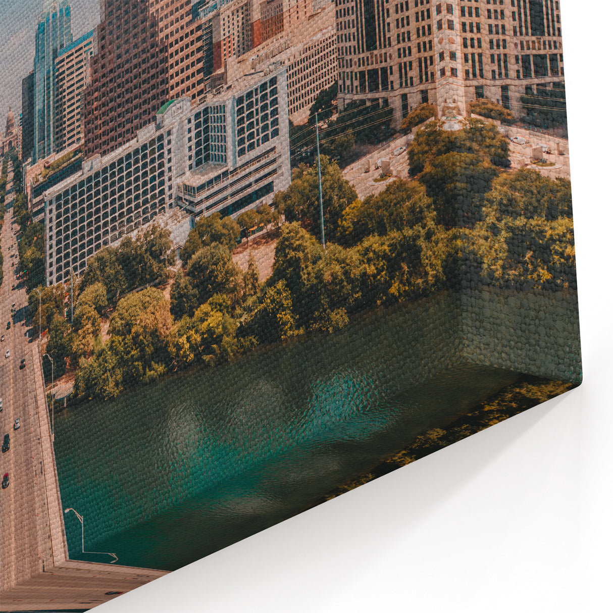 Austin Skyline Posters - Texas Cityscape with Bridge Austin Photography Decor