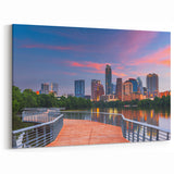 Austin Wall Art - Texas Skyline Sunset Pathway Austin Photography Decor