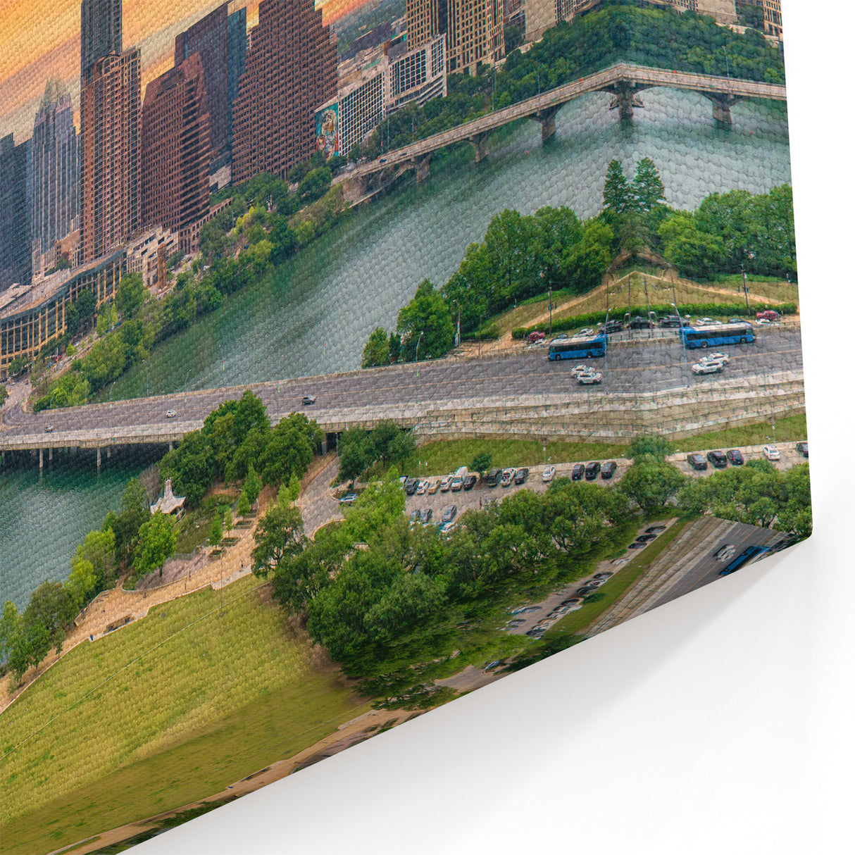 Austin Skyline Posters - Texas Cityscape at Sunset Austin Wall Art