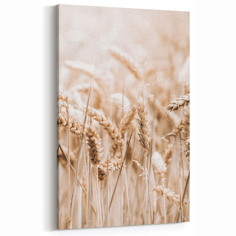 Farmhouse Wall Art - Wheat Harvest Design for Rustic Country Decor