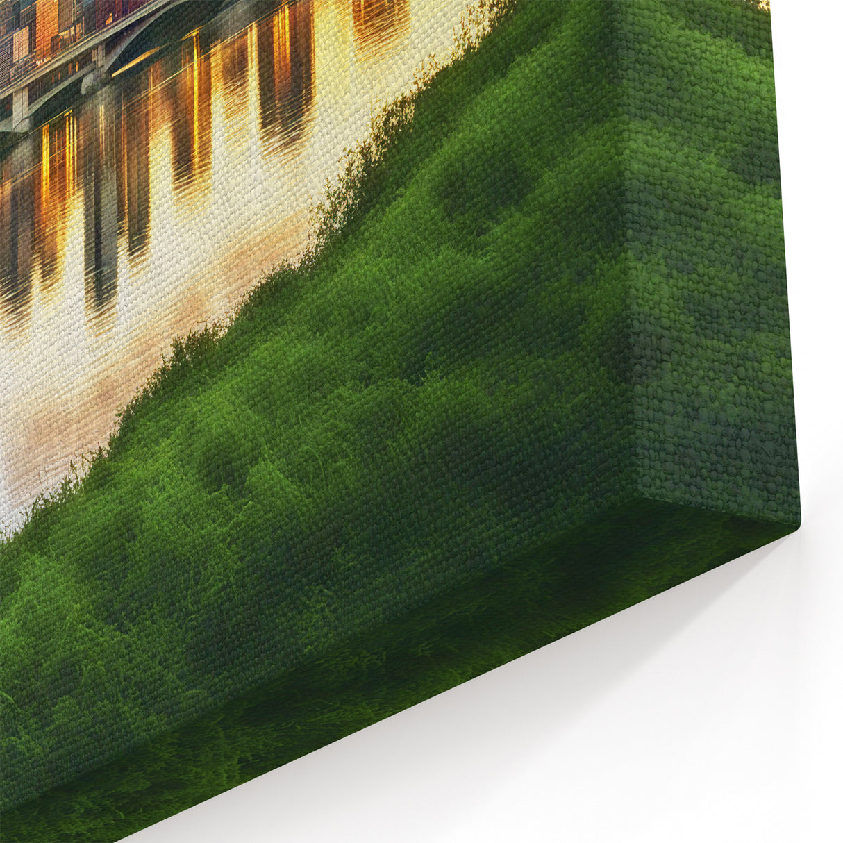 Dallas Downtown Photography - Texas Scenery Art with River Reflection