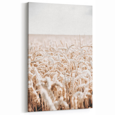 Farmhouse Wall Art - Wheat Field Design for Rustic Country Style Decor
