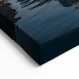 Detroit Skyline Art - Stunning Sunset Reflection Detroit Cityscape Print