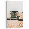 Farmhouse Wall Art - Wheat Harvest with Tractor for Rustic Country Decor
