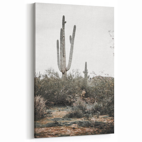 Farmhouse Wall Art - Desert Cactus Scene for Rustic Country Decor
