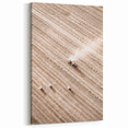 Farmhouse Wall Art - Aerial View of Harvested Field for Rustic Decor