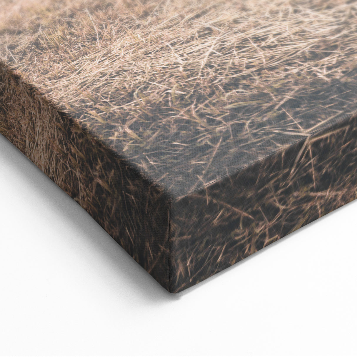 Farmhouse Wall Art - Rustic Hay Bale in Field for Country Style Decor