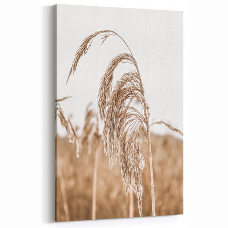 Farmhouse Wall Art - Wheat Grass in Wind for Rustic Country Decor