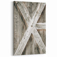 Rustic Farmhouse Decor - Wooden Barn Door Wall Art for Country Style