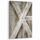 Rustic Farmhouse Decor - Wooden Barn Door Wall Art for Country Style