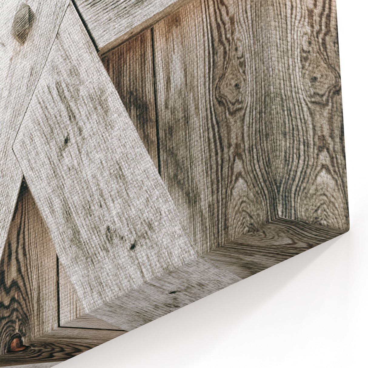 Rustic Farmhouse Decor - Wooden Barn Door Wall Art for Country Style