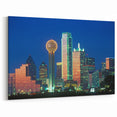 Dallas Night View Art - Iconic Dallas Skyline Texas Cityscape Print