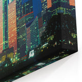 Dallas Night View Art - Iconic Dallas Skyline Texas Cityscape Print