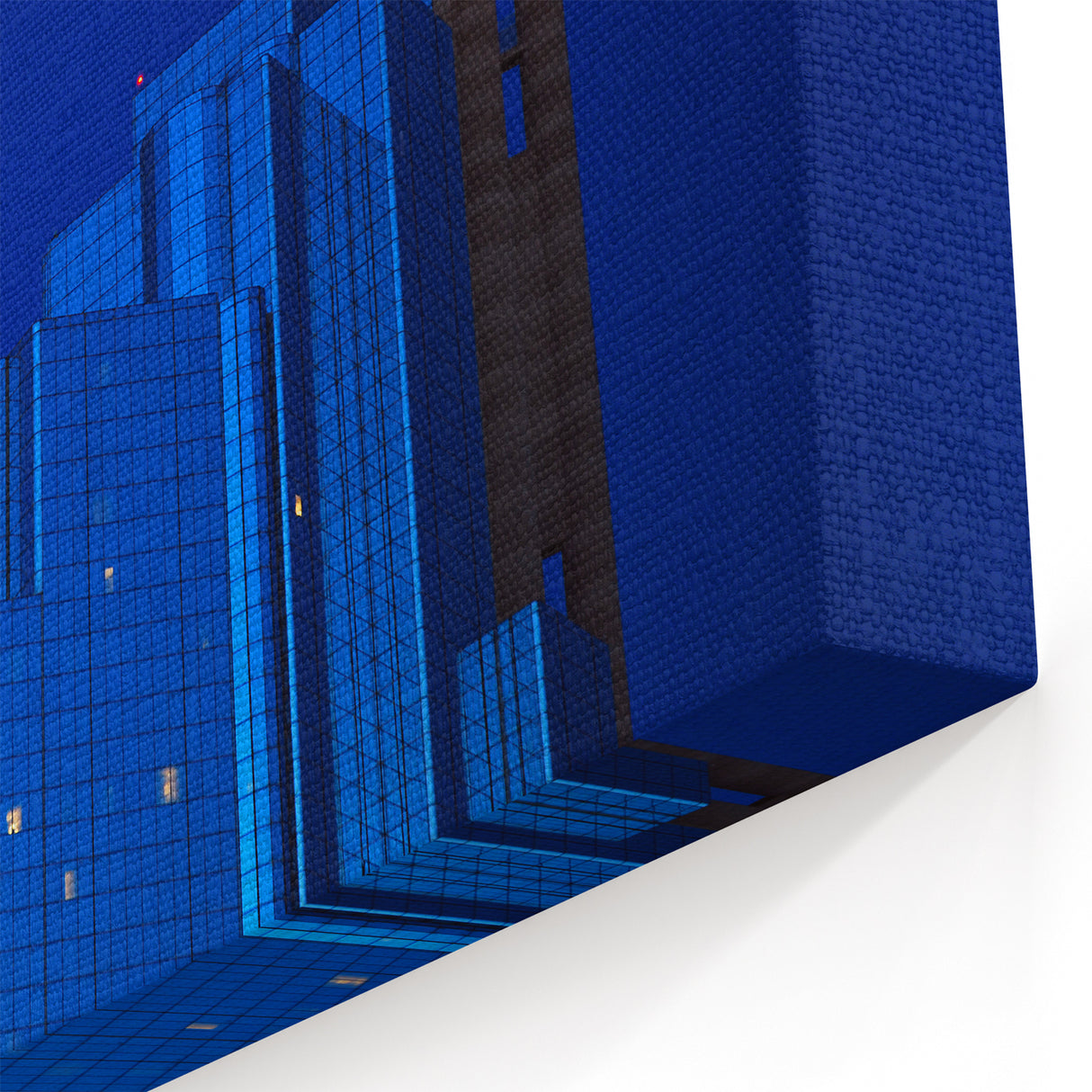 Dallas Skyline Wall Art - Blue Night Texas Cityscape Iconic Architecture