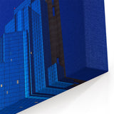 Dallas Skyline Wall Art - Blue Night Texas Cityscape Iconic Architecture