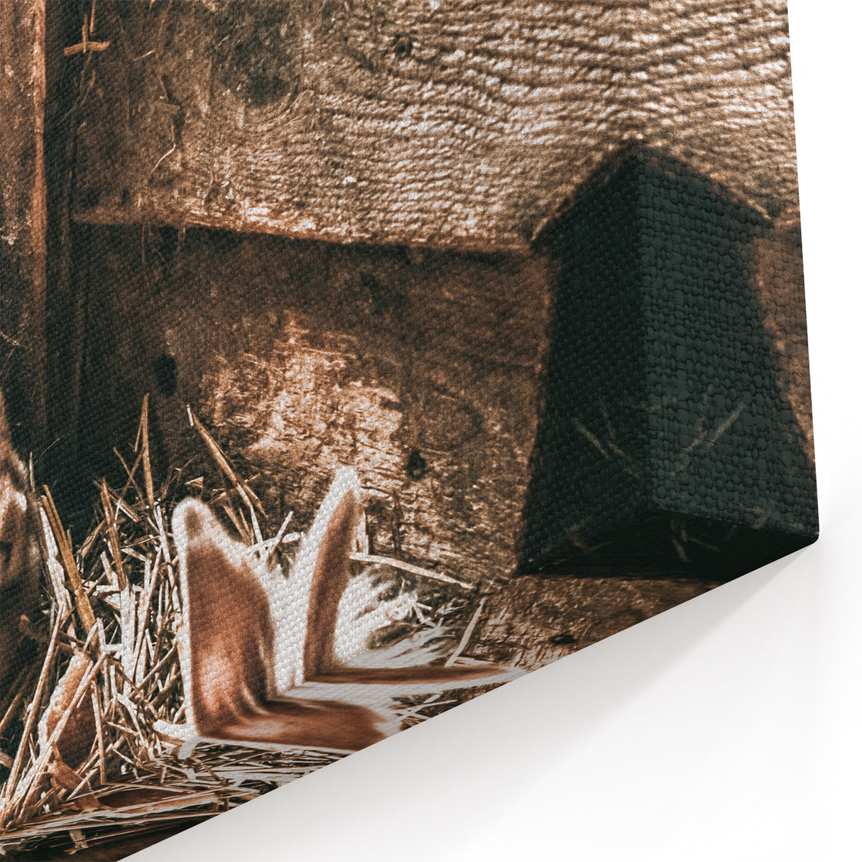 Farmhouse Wall Art: Cozy Rabbits in Rustic Barn Décor