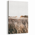 Farmhouse Wall Art: Golden Sunset Over Wheat Field Country Décor